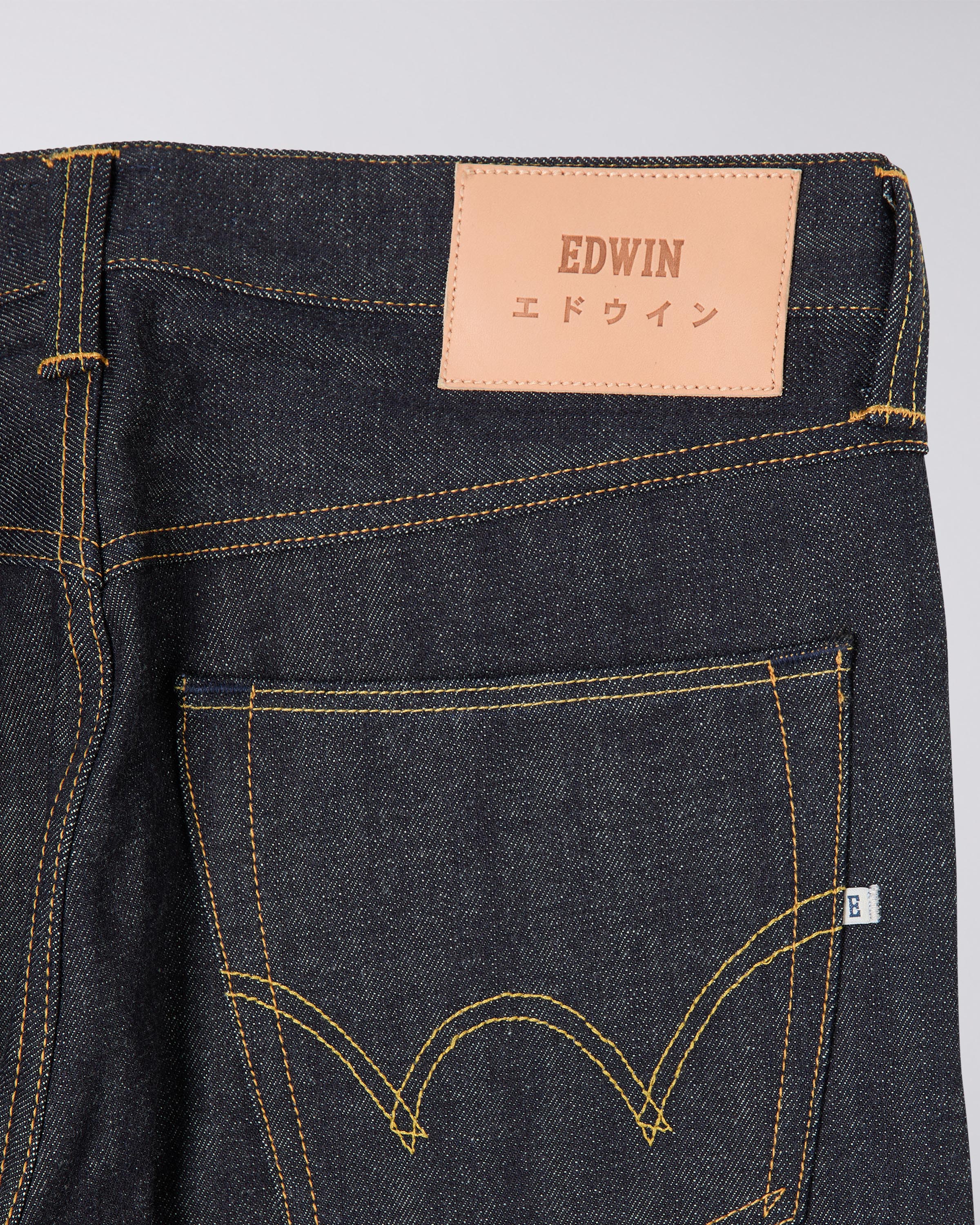 EDWIN ED-47 Regular Straight Jeans Red Listed Selvage Denim Blue  Unwashed |EDWIN Europe