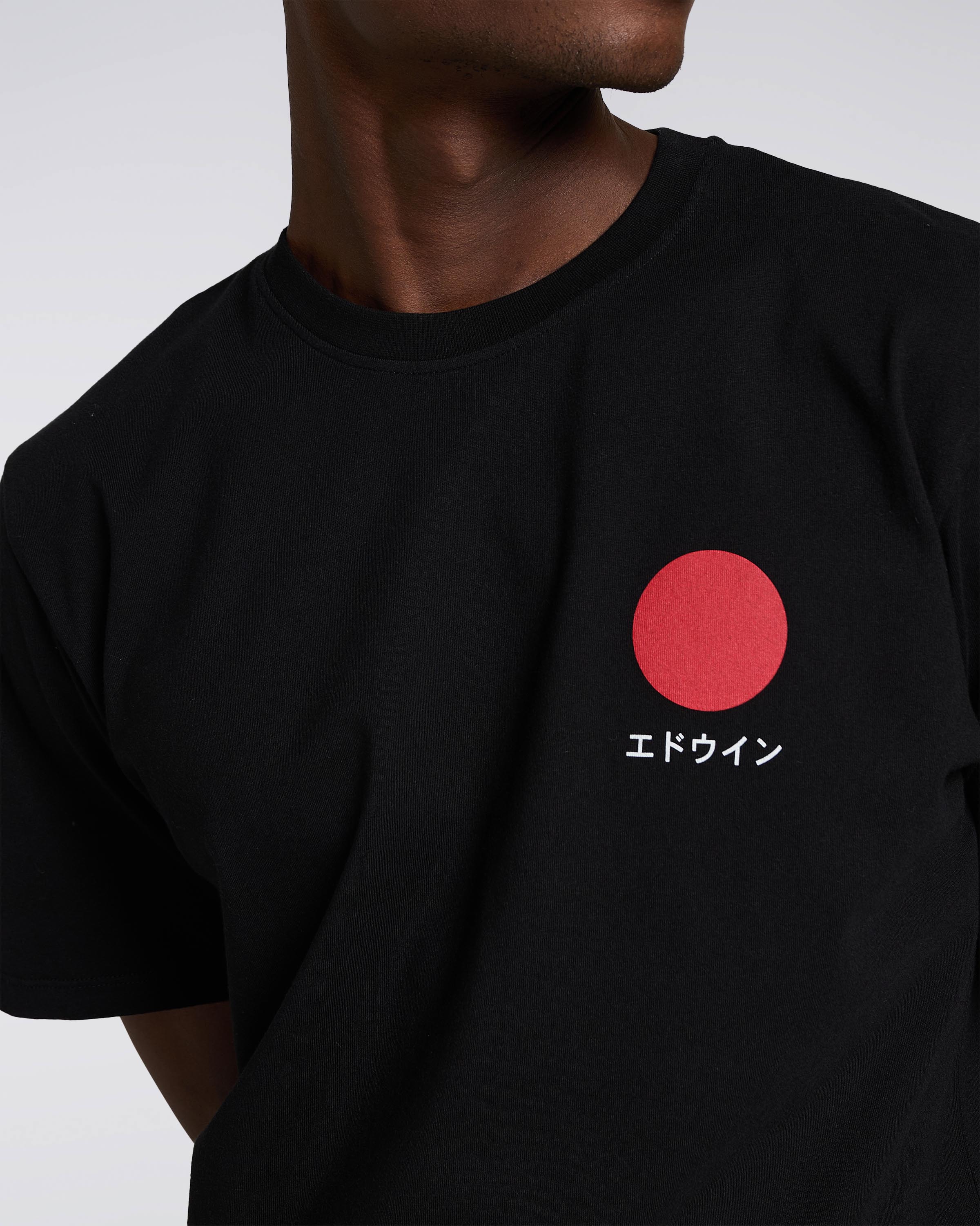 hyppigt Amerika assistent EDWIN Japanese Sun T-Shirt - Black