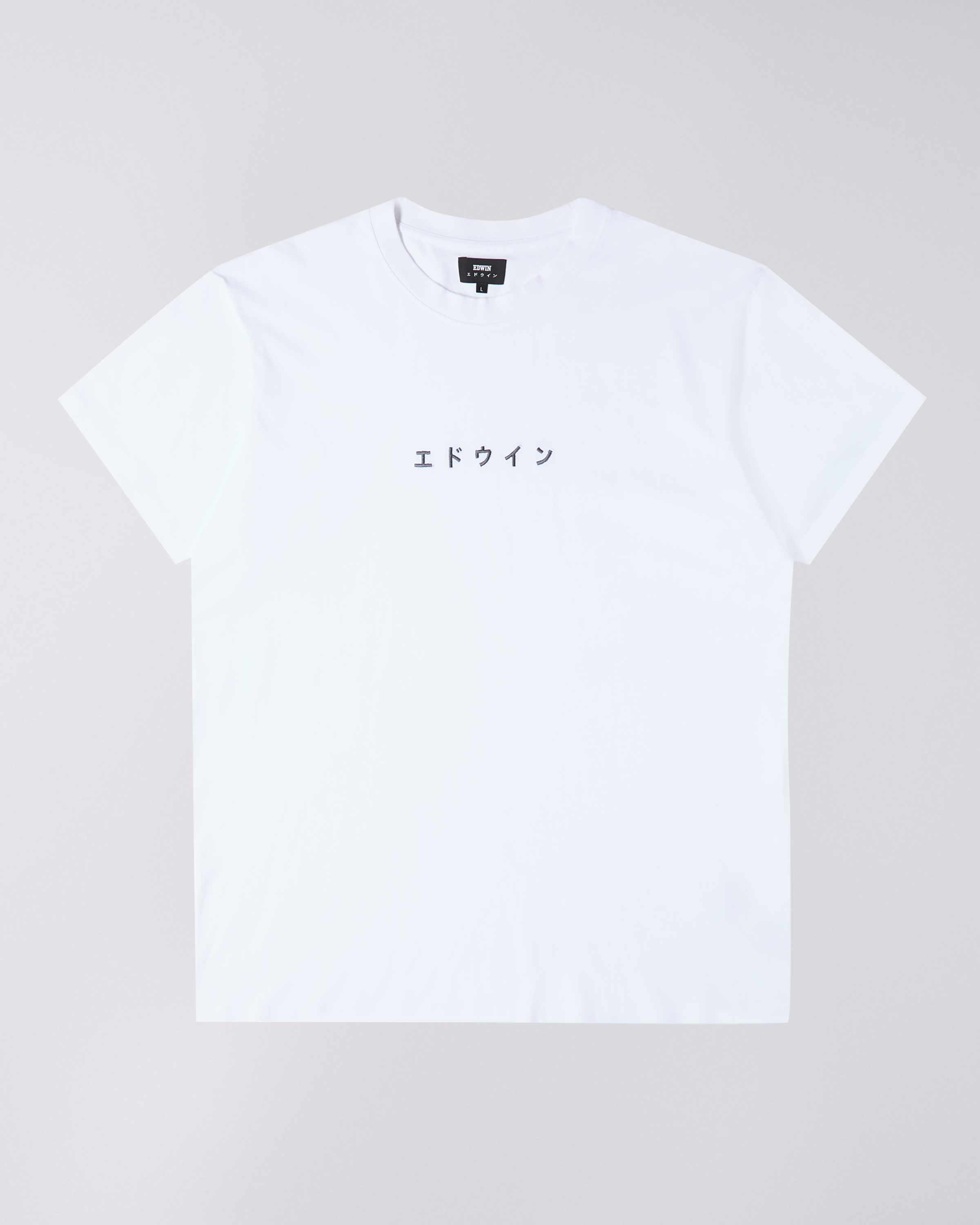 EDWIN Katakana Embroidery T-Shirt - White