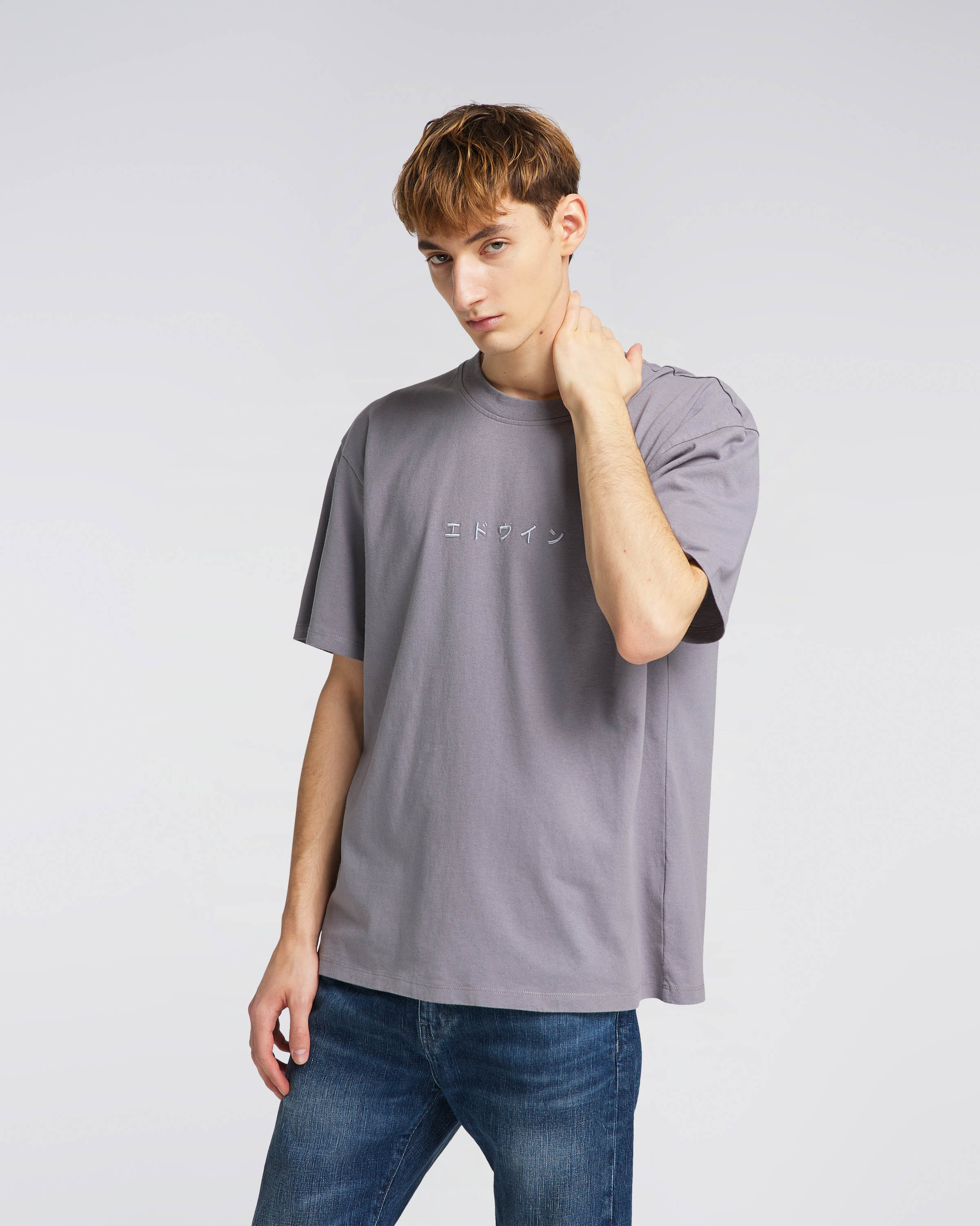 EDWIN Katakana Embroidery T-Shirt 