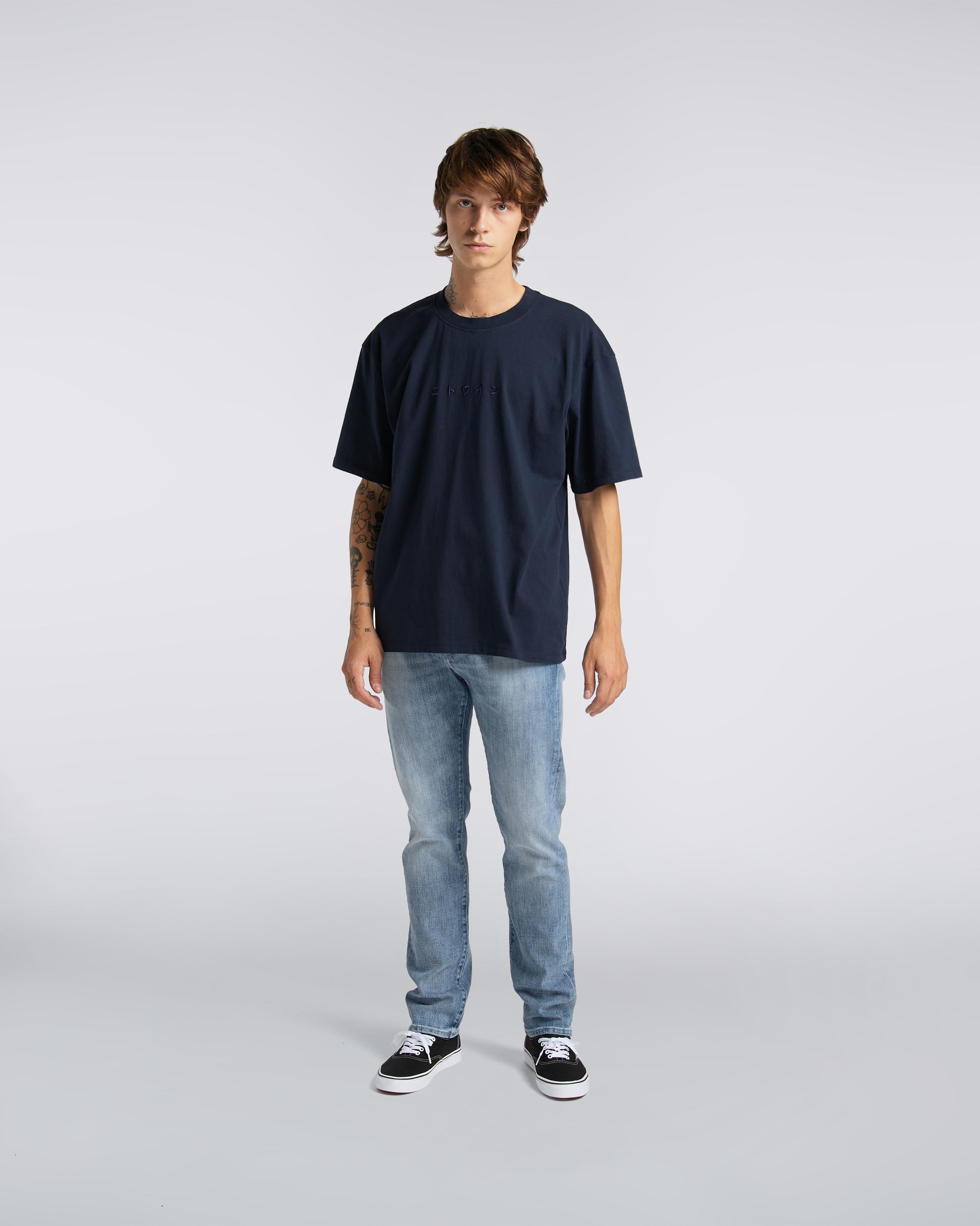 EDWIN Katakana Embroidery T-Shirt 