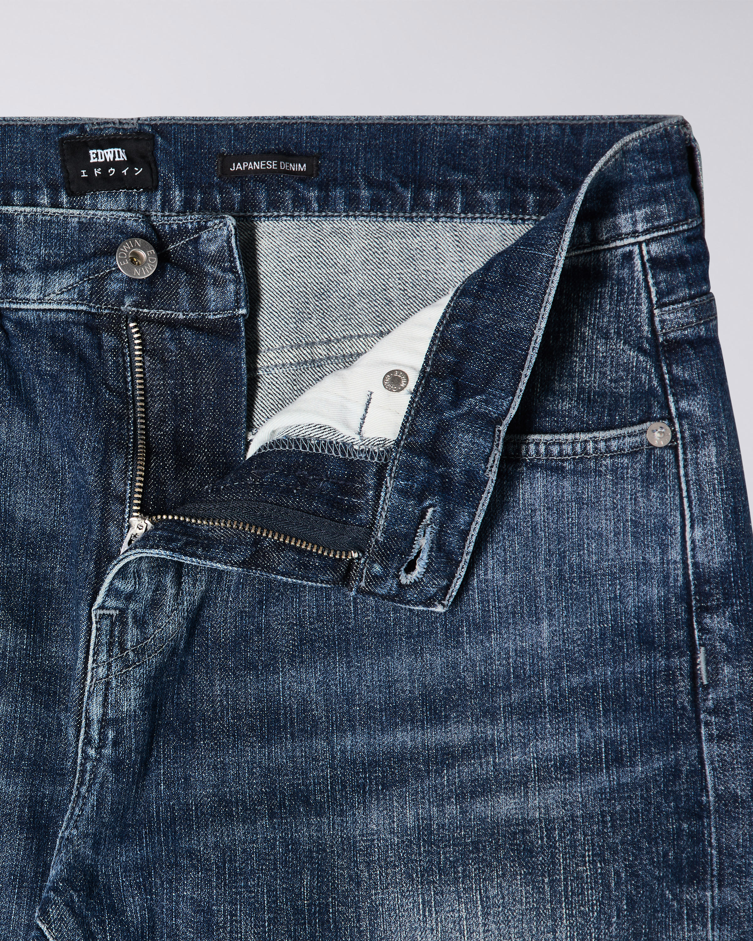 EDWIN ED-80 Slim Tapered Jeans - CS Yuuki Blue Denim - Takeo Wash