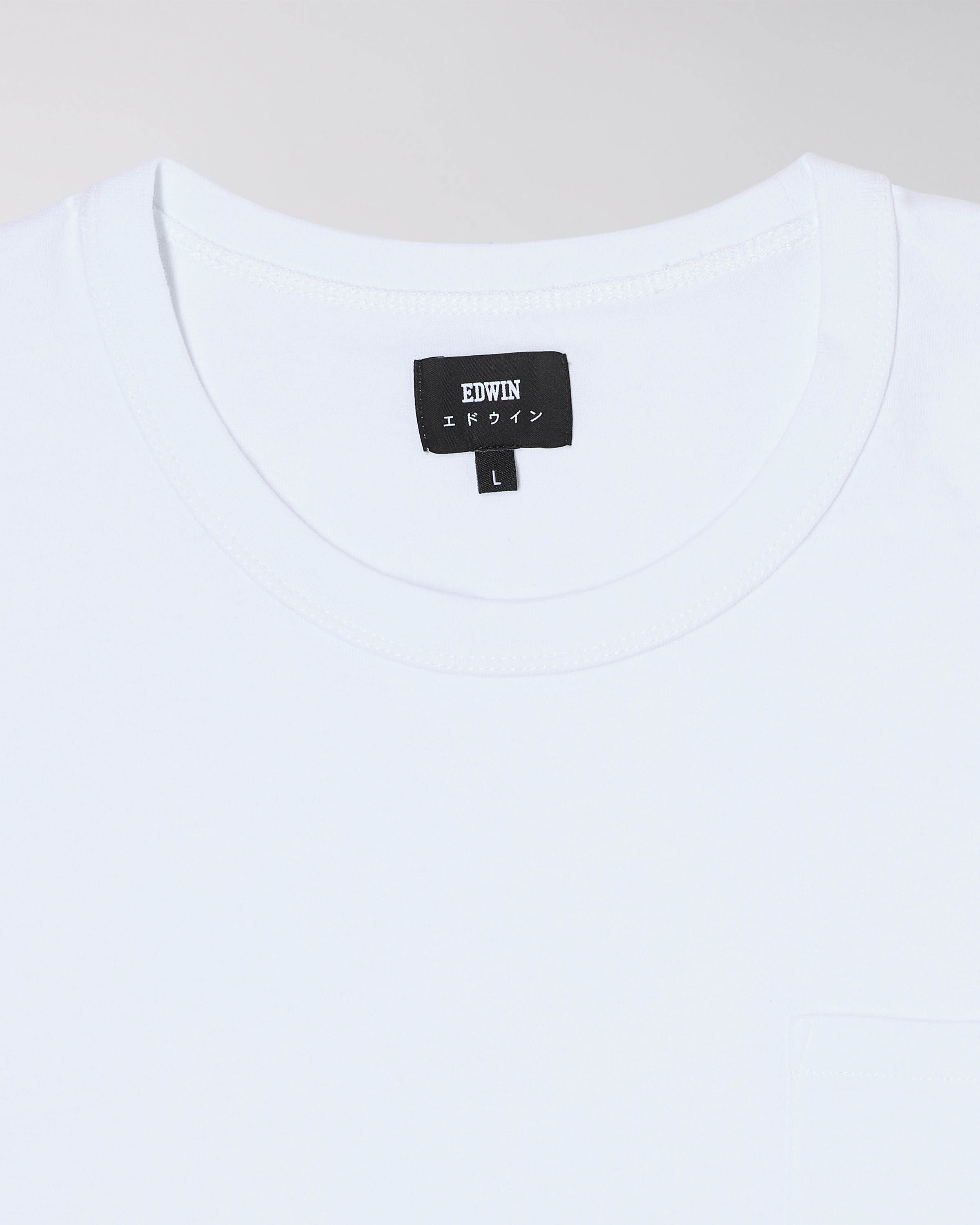 EDWIN Oversized Pocket T-Shirt - White