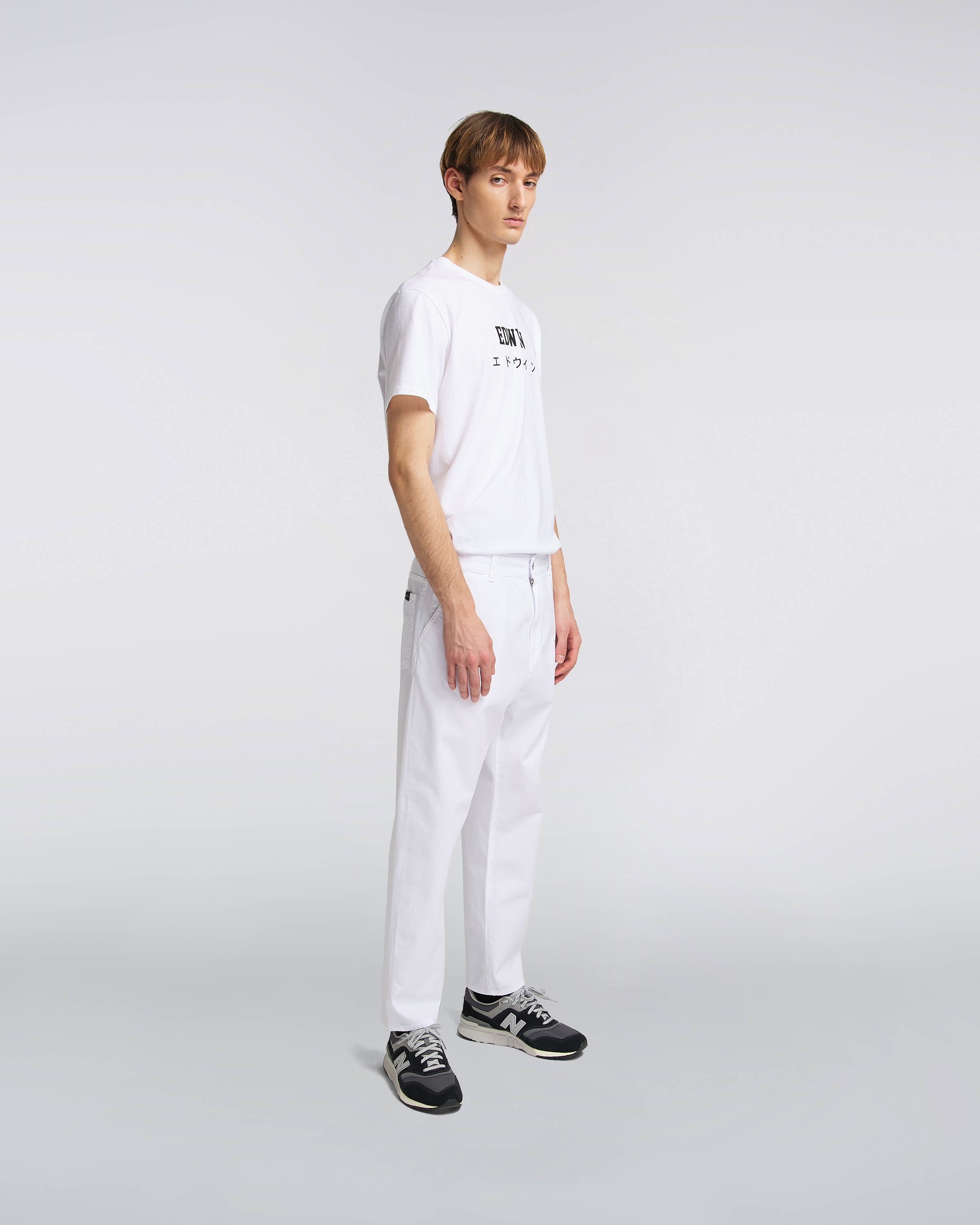 EDWIN Universe Pant Cropped - White 