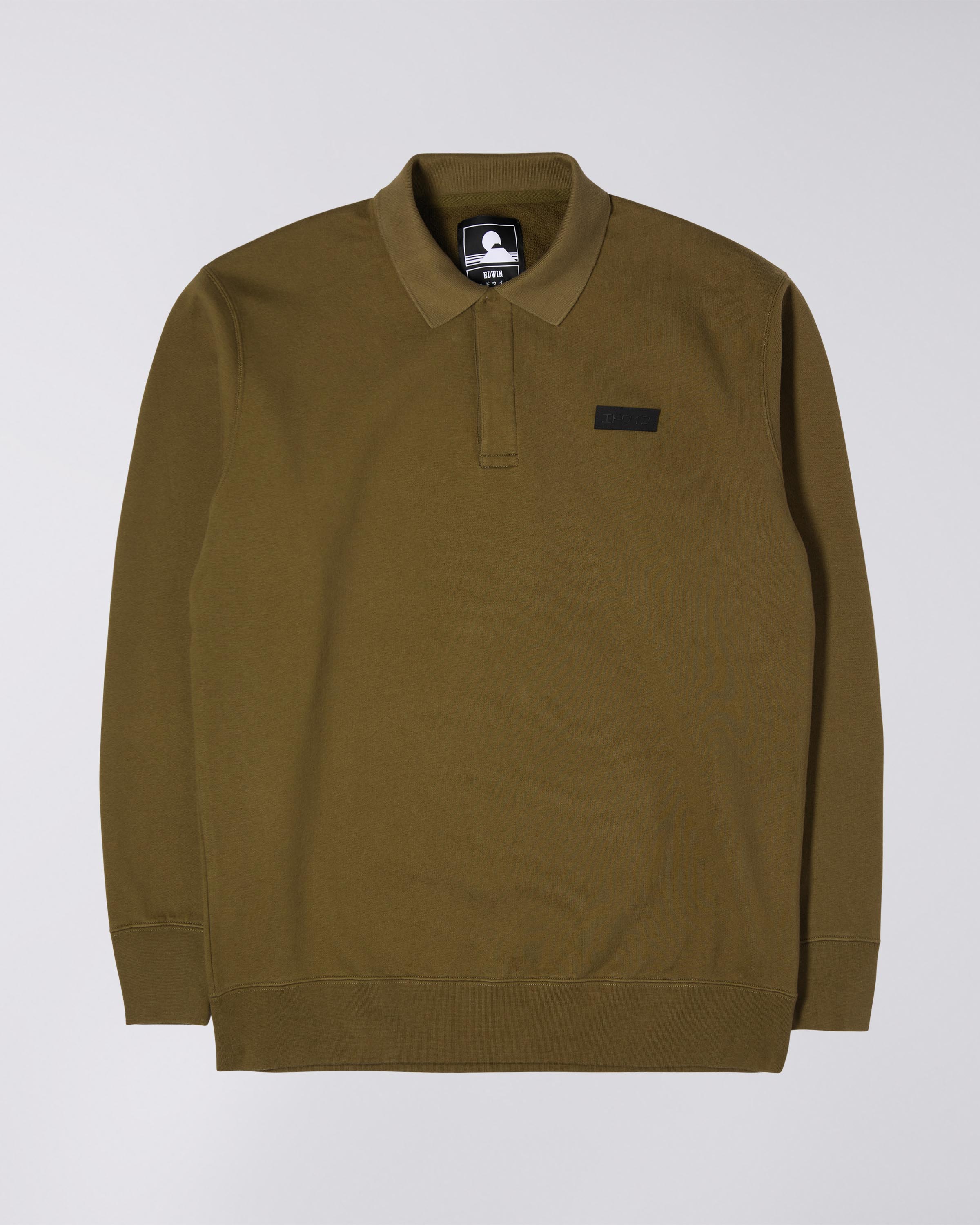 EDWIN Polo Sweat - Uniform Green
