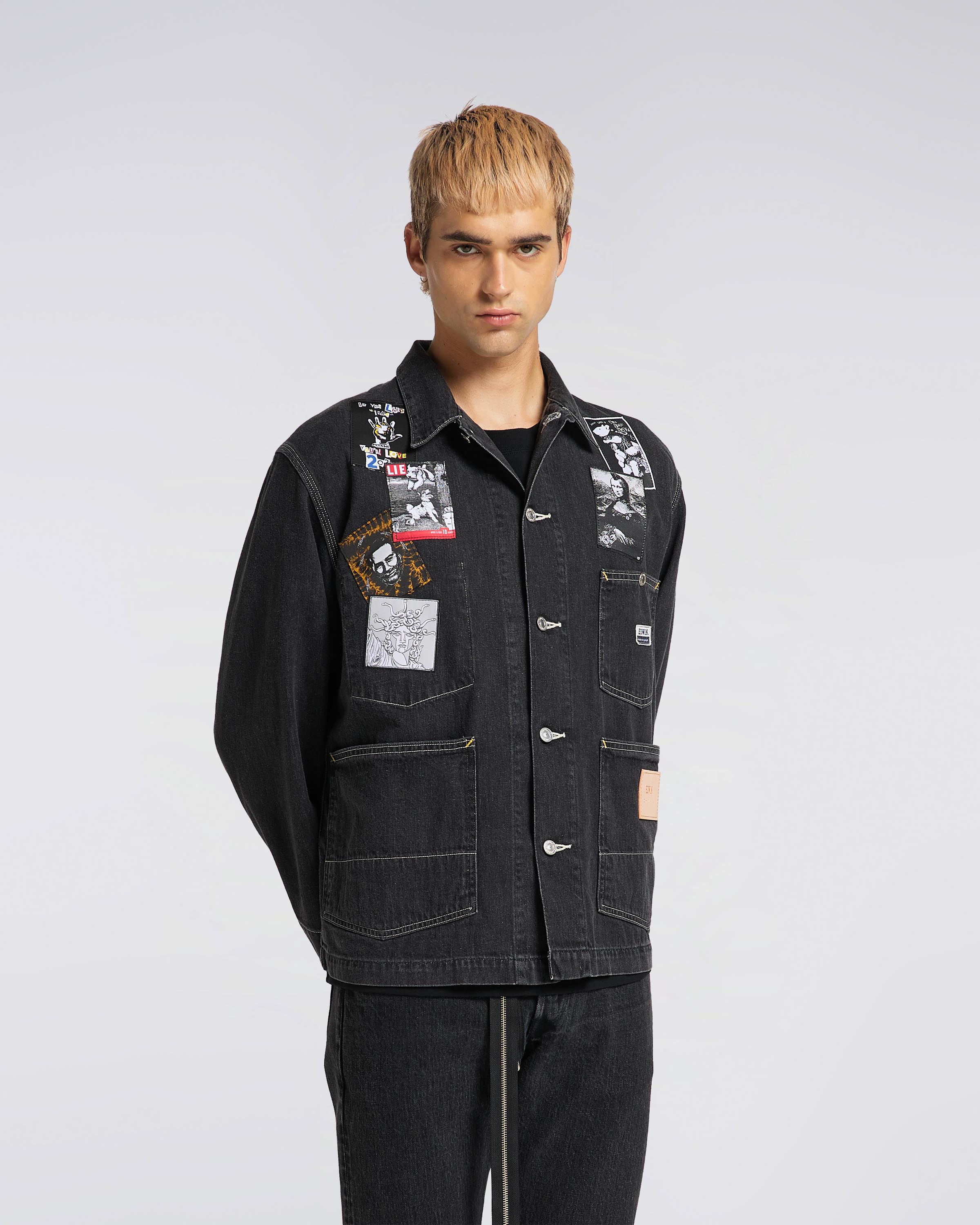 kidill×EDWIN patch Slim Tapered Pants