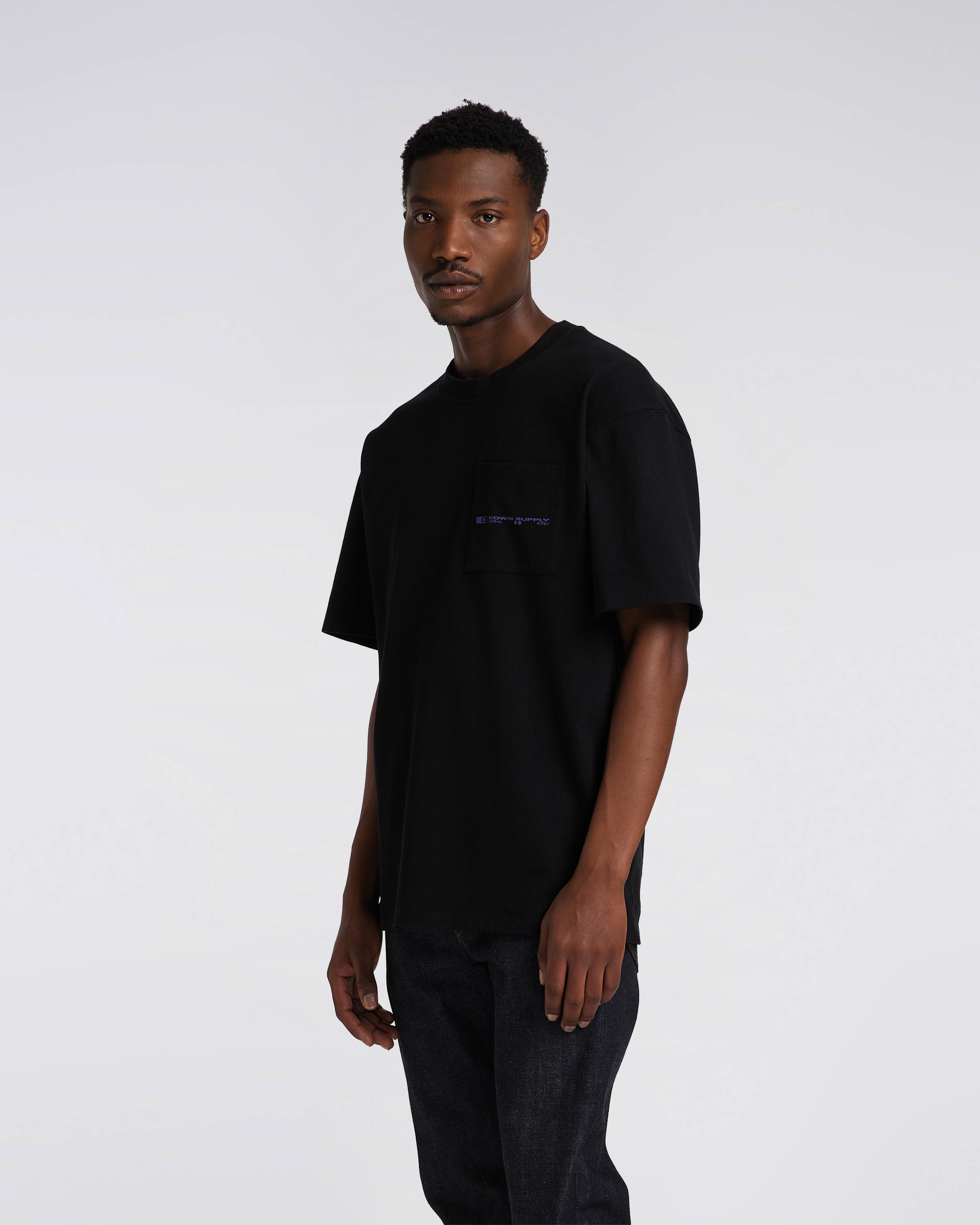 EDWIN Crew T-Shirt - Black