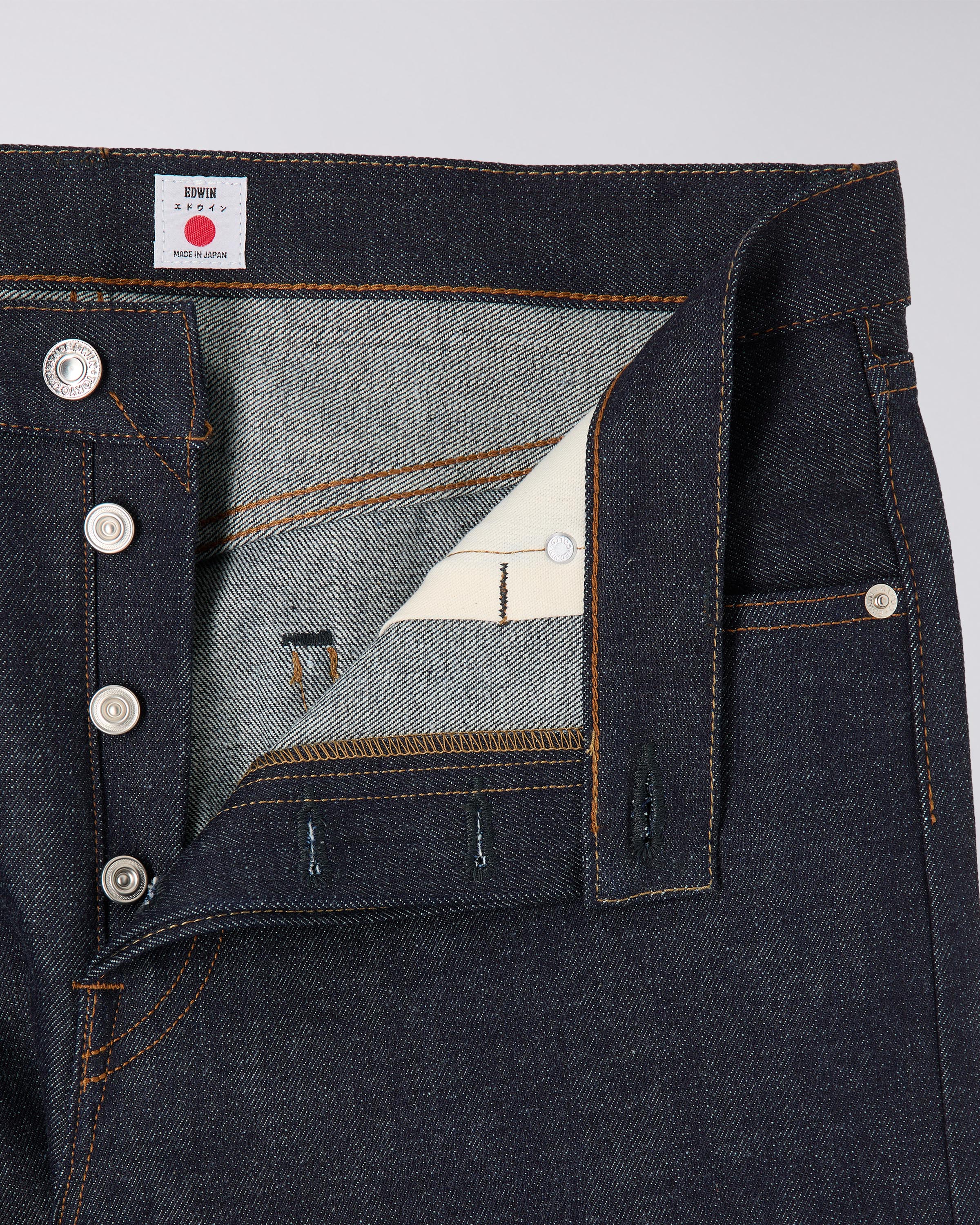 EDWIN Slim Tapered Jeans - Kurabo Recycle Denim Red Selvage - Blue -  unwashed