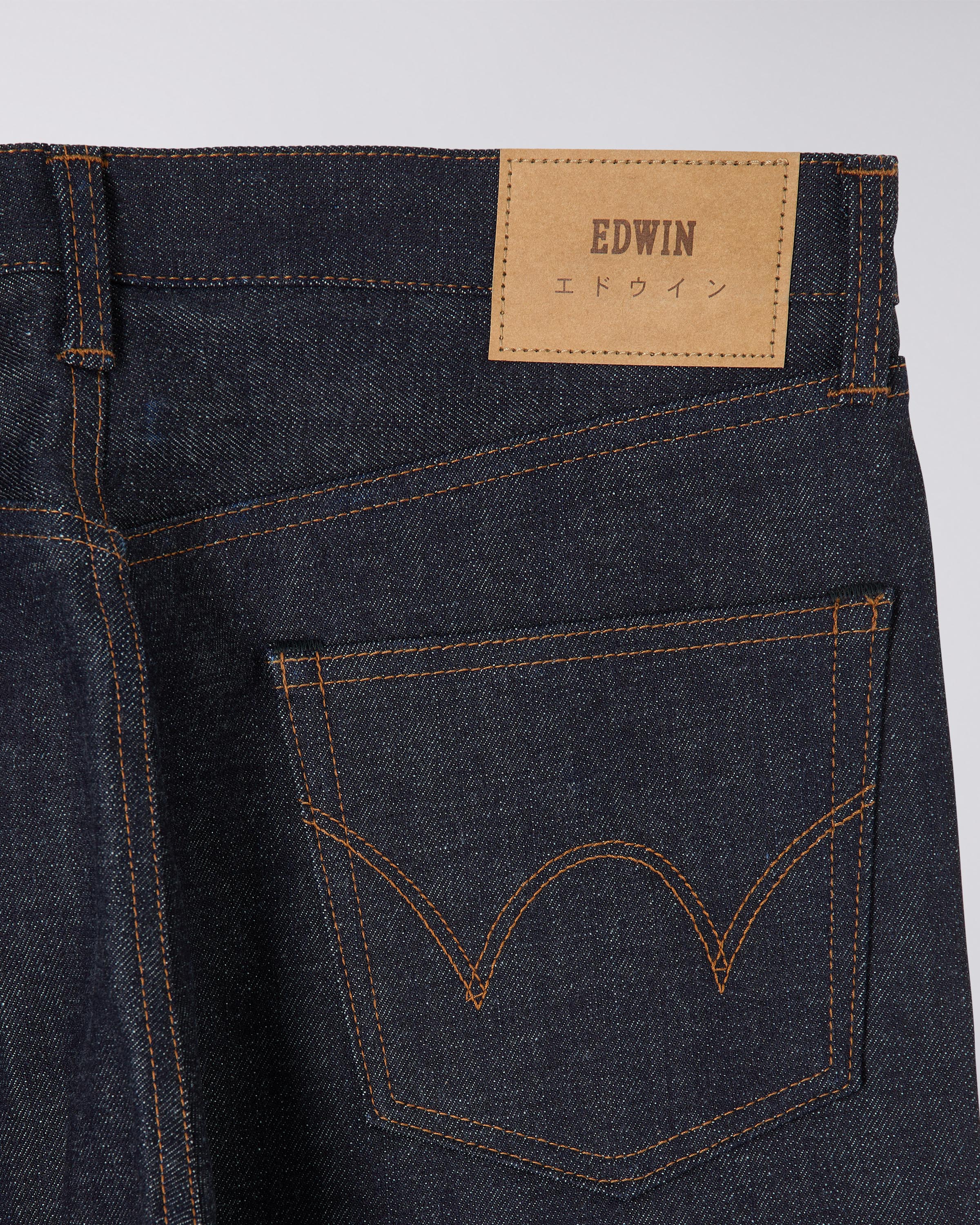 EDWIN Slim Tapered Jeans - Kurabo Recycle Denim Red Selvage - Blue -  unwashed