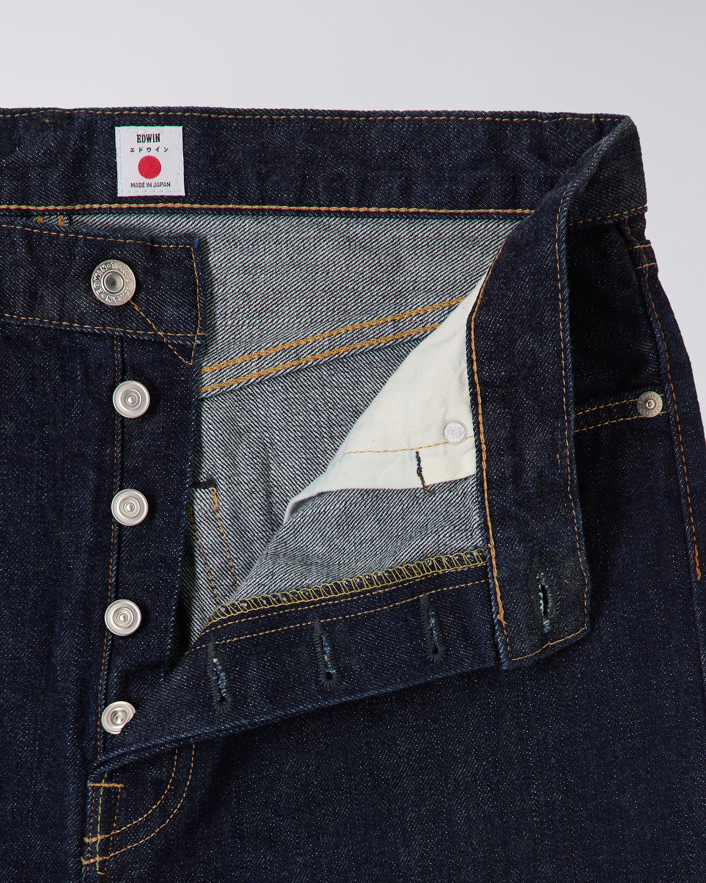 EDWIN Loose Tapered Jeans - Kurabo, Recycle Denim Red Selvage - Blue -  rinsed