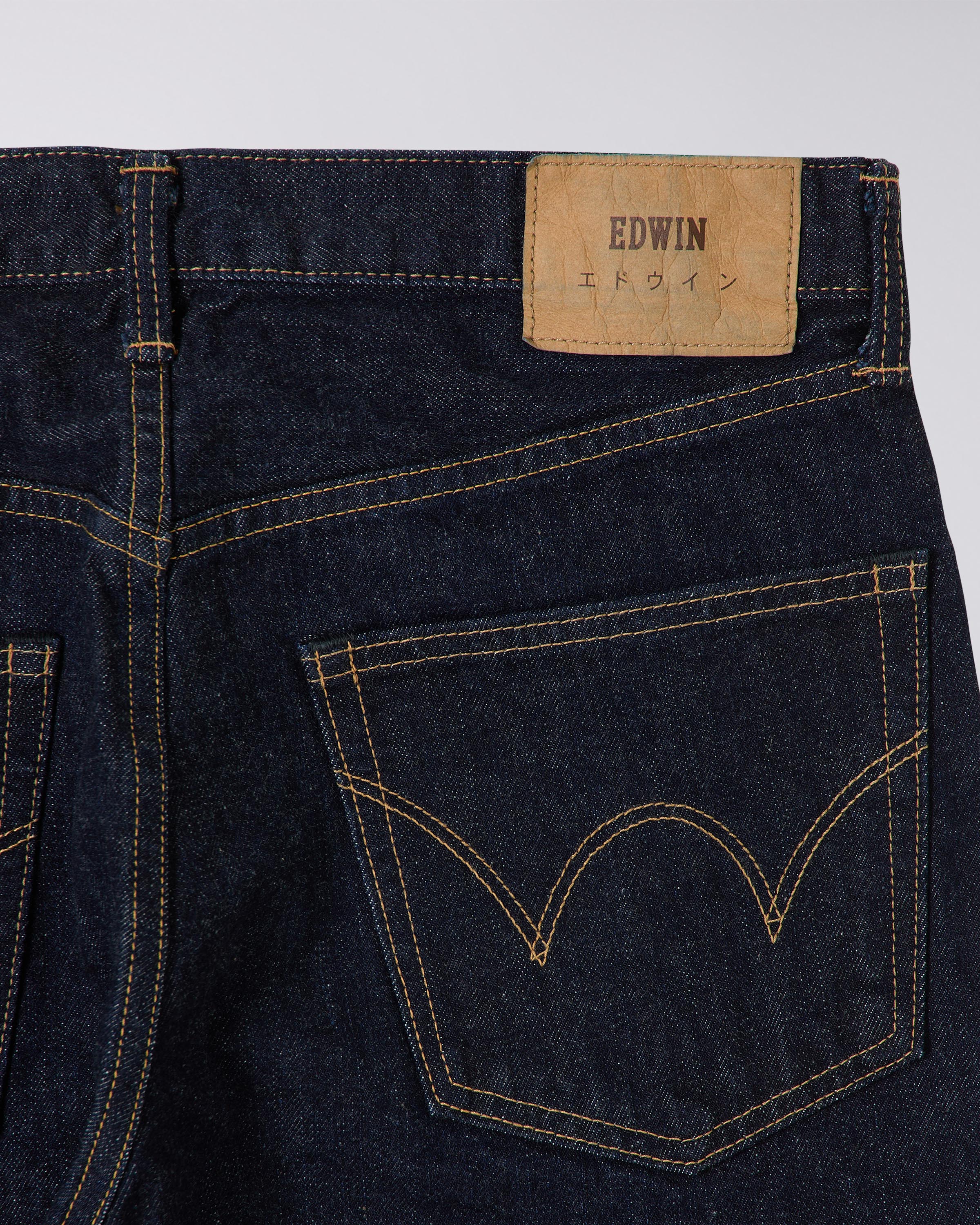 EDWIN Loose Tapered Jeans - Kurabo, Recycle Denim Red Selvage - Blue -  rinsed