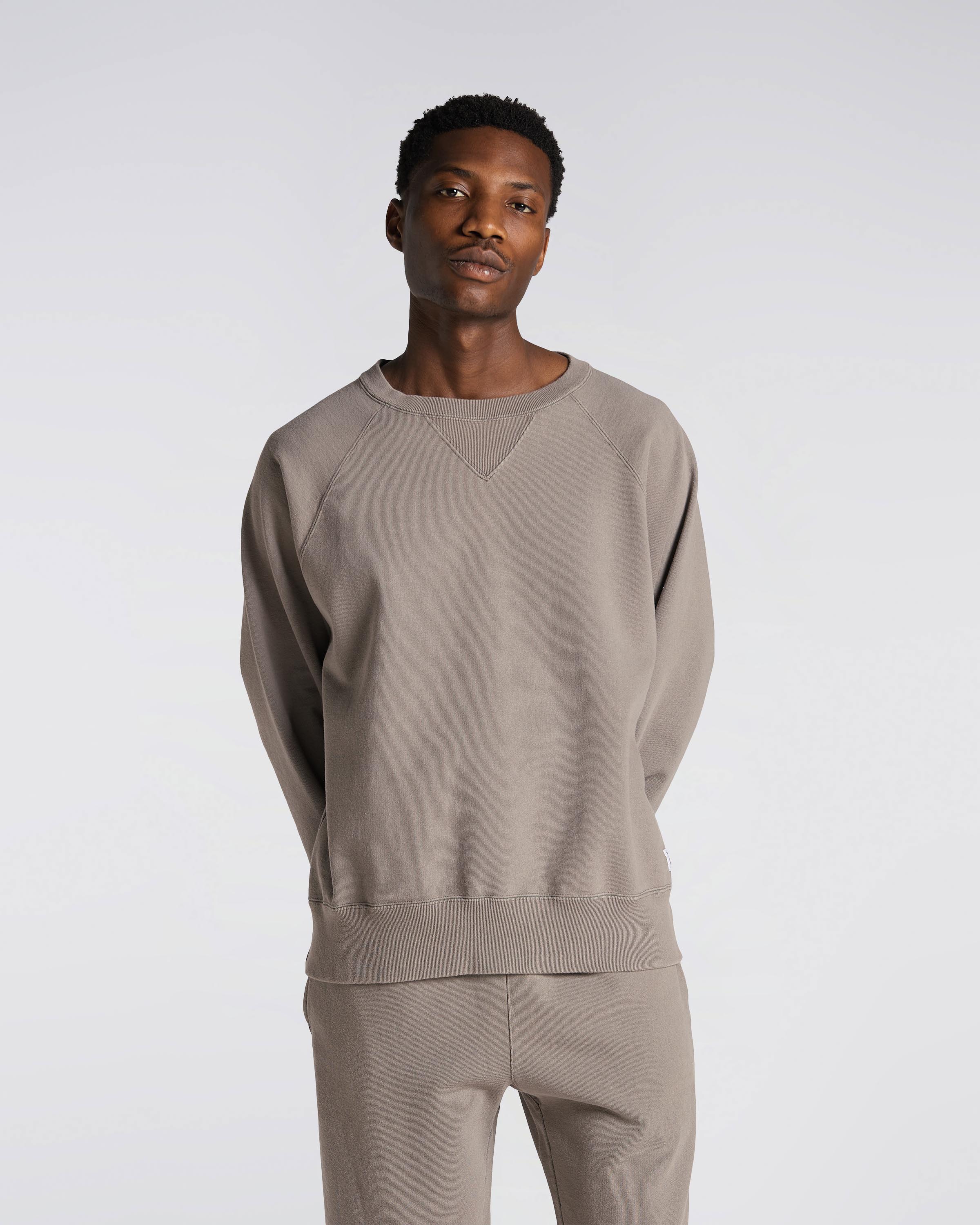 EDWIN Raglan-Sleeve Crewneck - grey