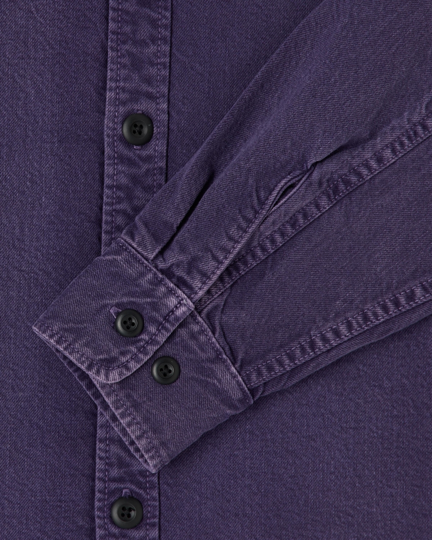 EDWIN Sebastian Shirt LS Purple Plumeria