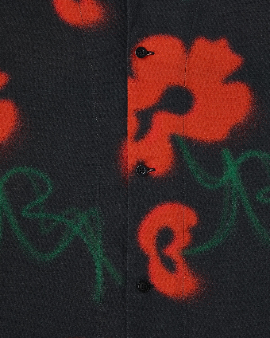 EDWIN Garden Society Shirt SS Red / Black