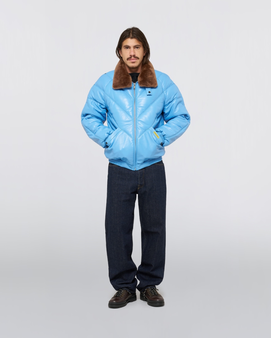 EDWIN EDWIN x Double Goose V-Bomber Jacket Blue