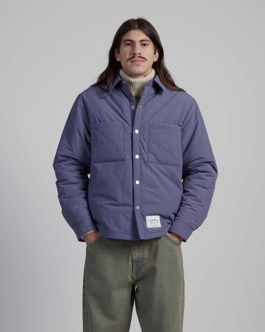 EDWIN Sphere Padded Overshirt LS Heron