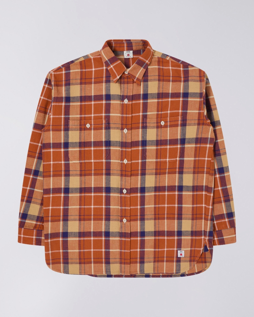 EDWIN Work Shirt Orange
