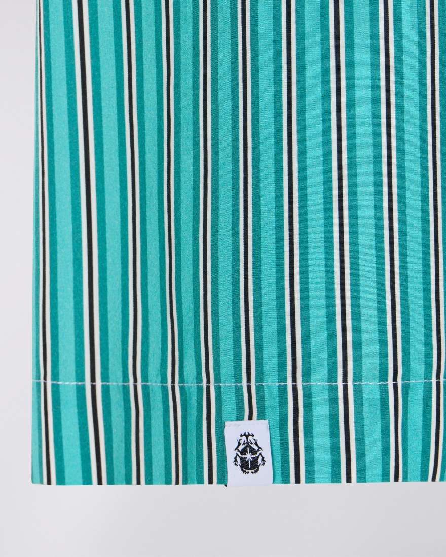 EDWIN Saga Shirt SS Green / White