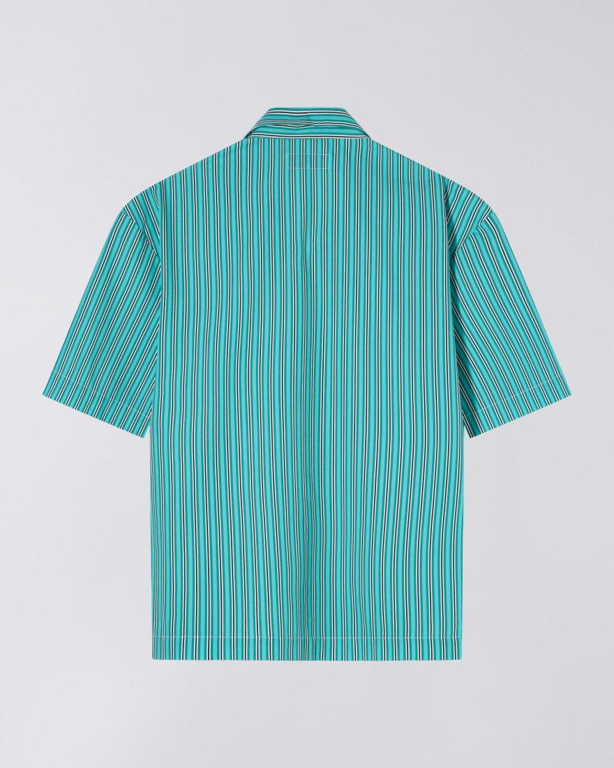 EDWIN Saga Shirt SS Green / White