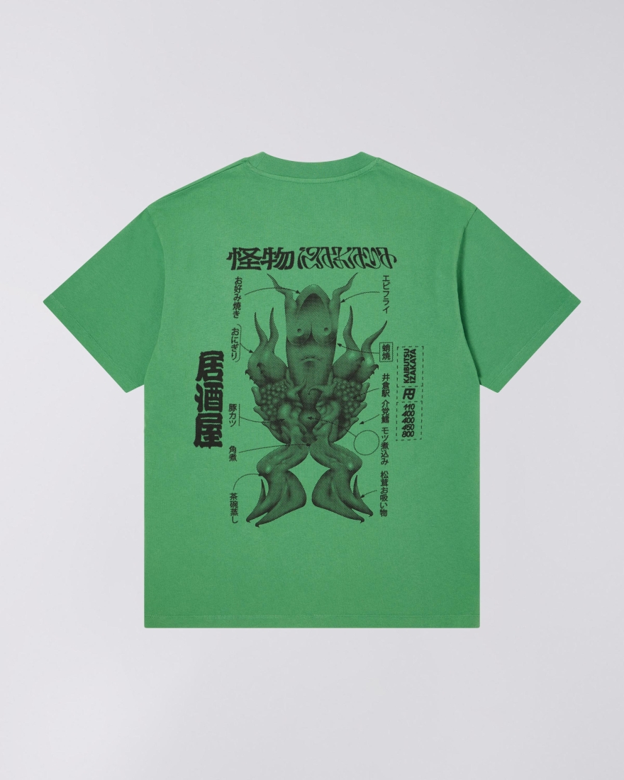 EDWIN Kaibutsu Izakaya T-Shirt Mint Green