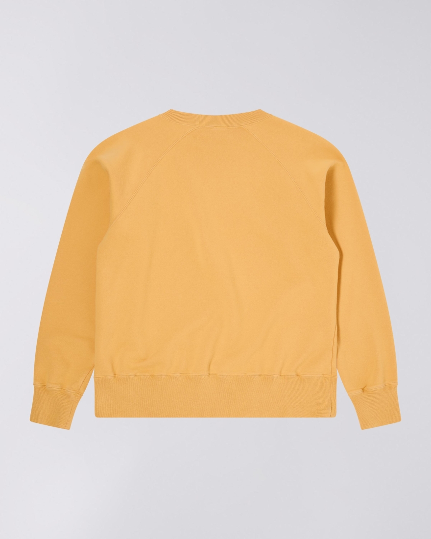 EDWIN Raglan Sleeve Crew Mustard