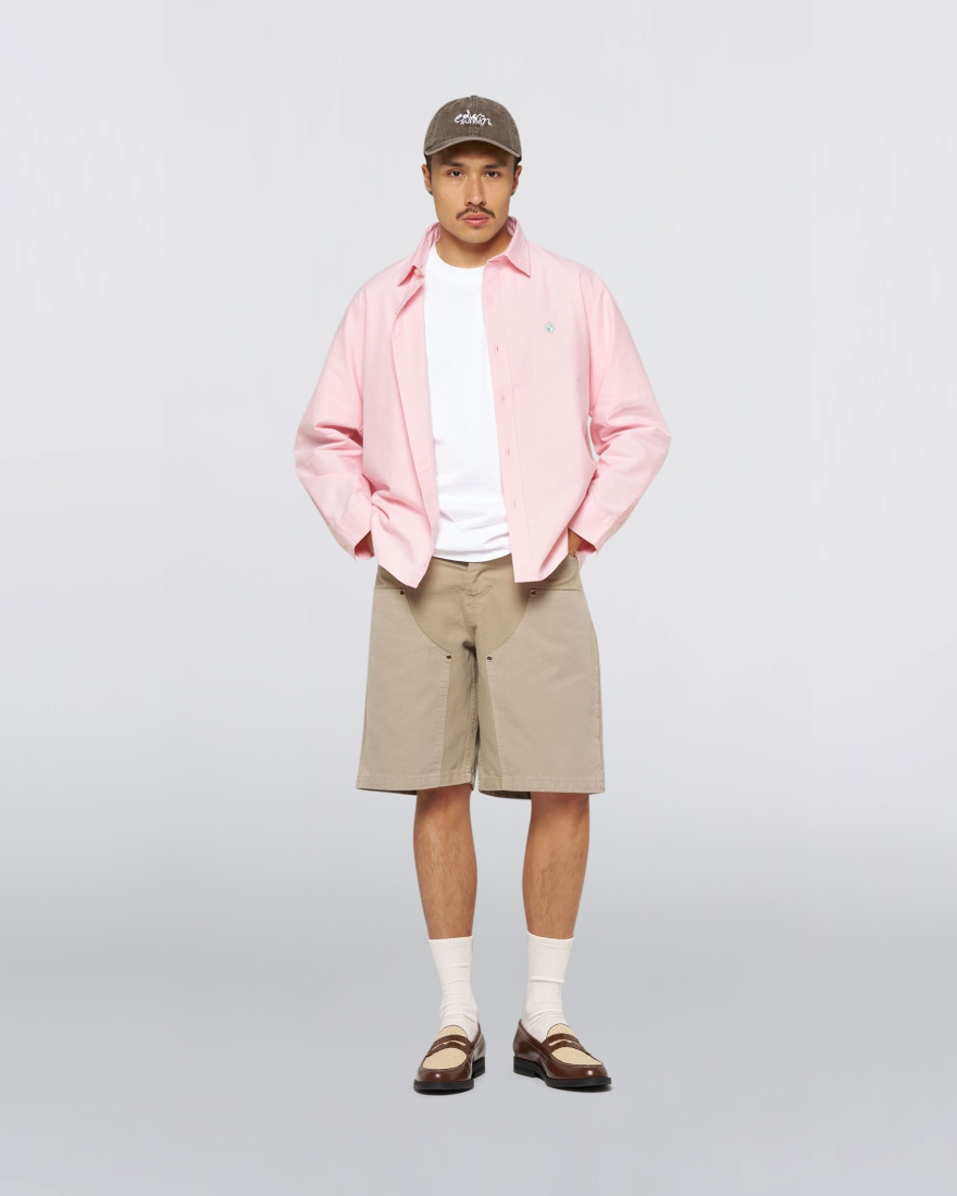 EDWIN Big Ox-Shirt LS Pink