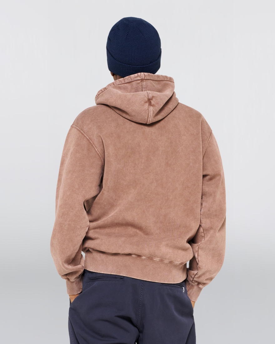 EDWIN Axiom Hoodie Sweat Brown