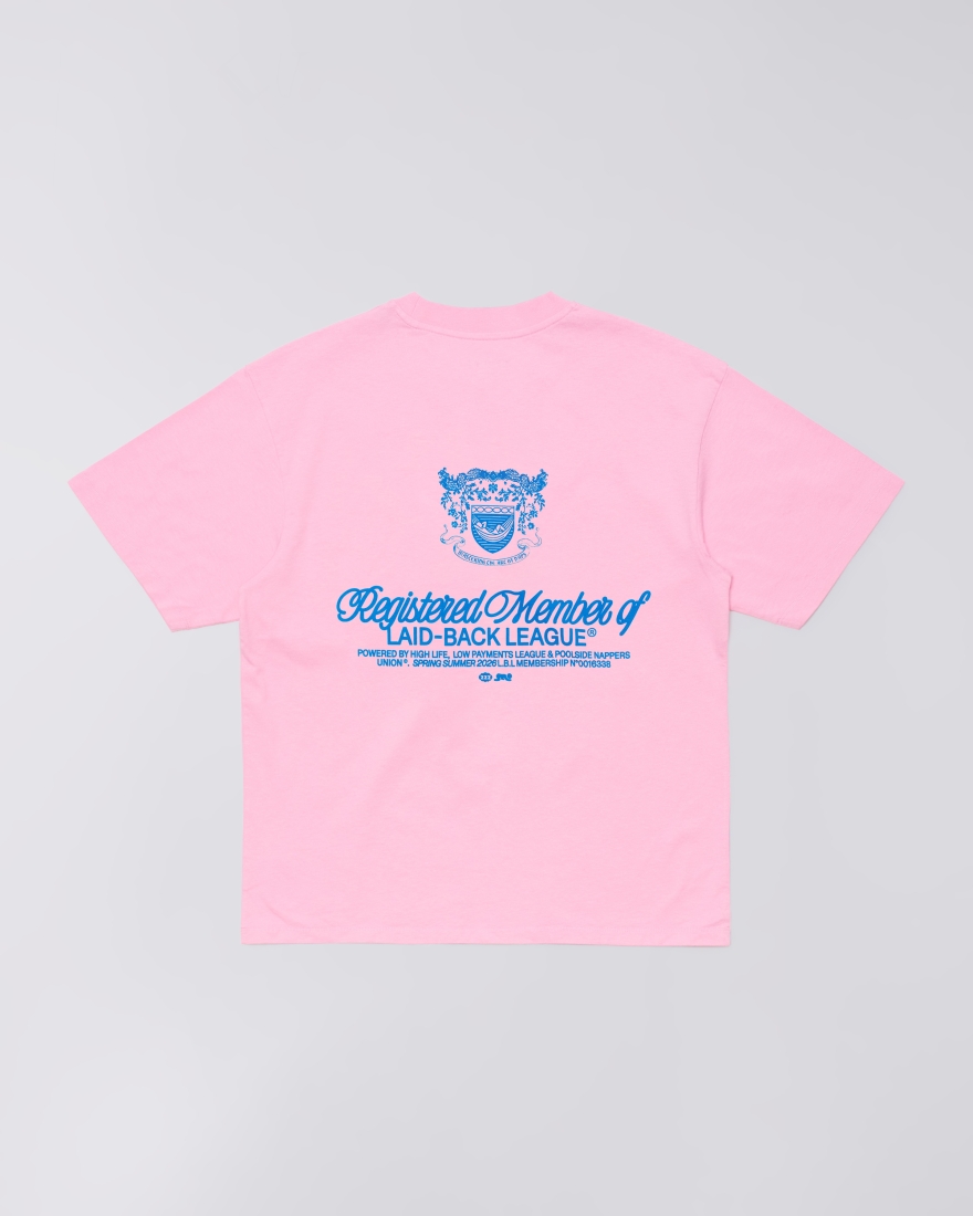EDWIN Laid-Back League T-Shirt Begonia Pink