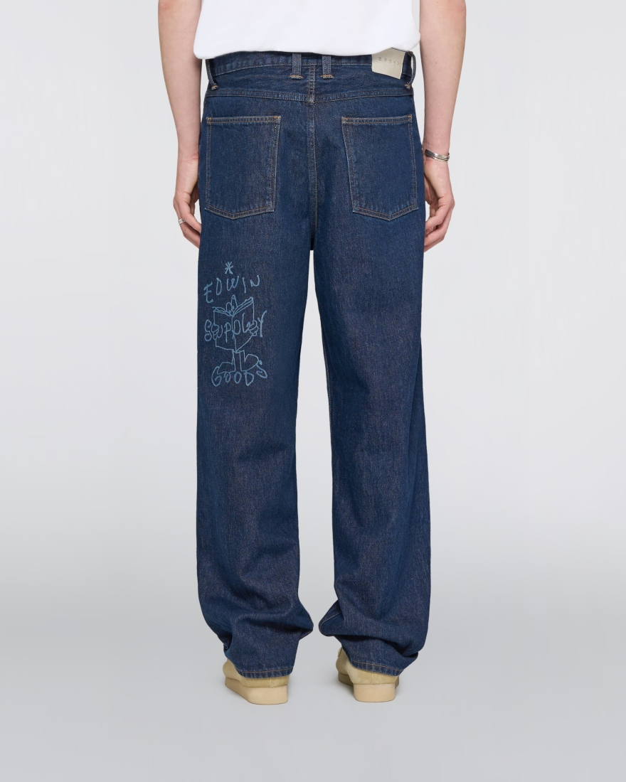 EDWIN ERC Big Ox-Shirt LS Blue