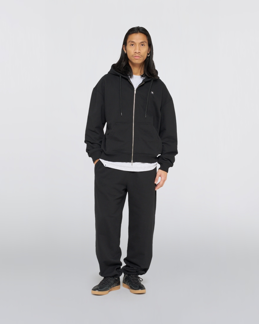 EDWIN Gem Zipped Hoodie Sweat Black