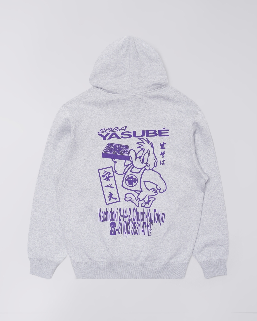 EDWIN Soba Yasubé Hoodie Sweat Grey Marl