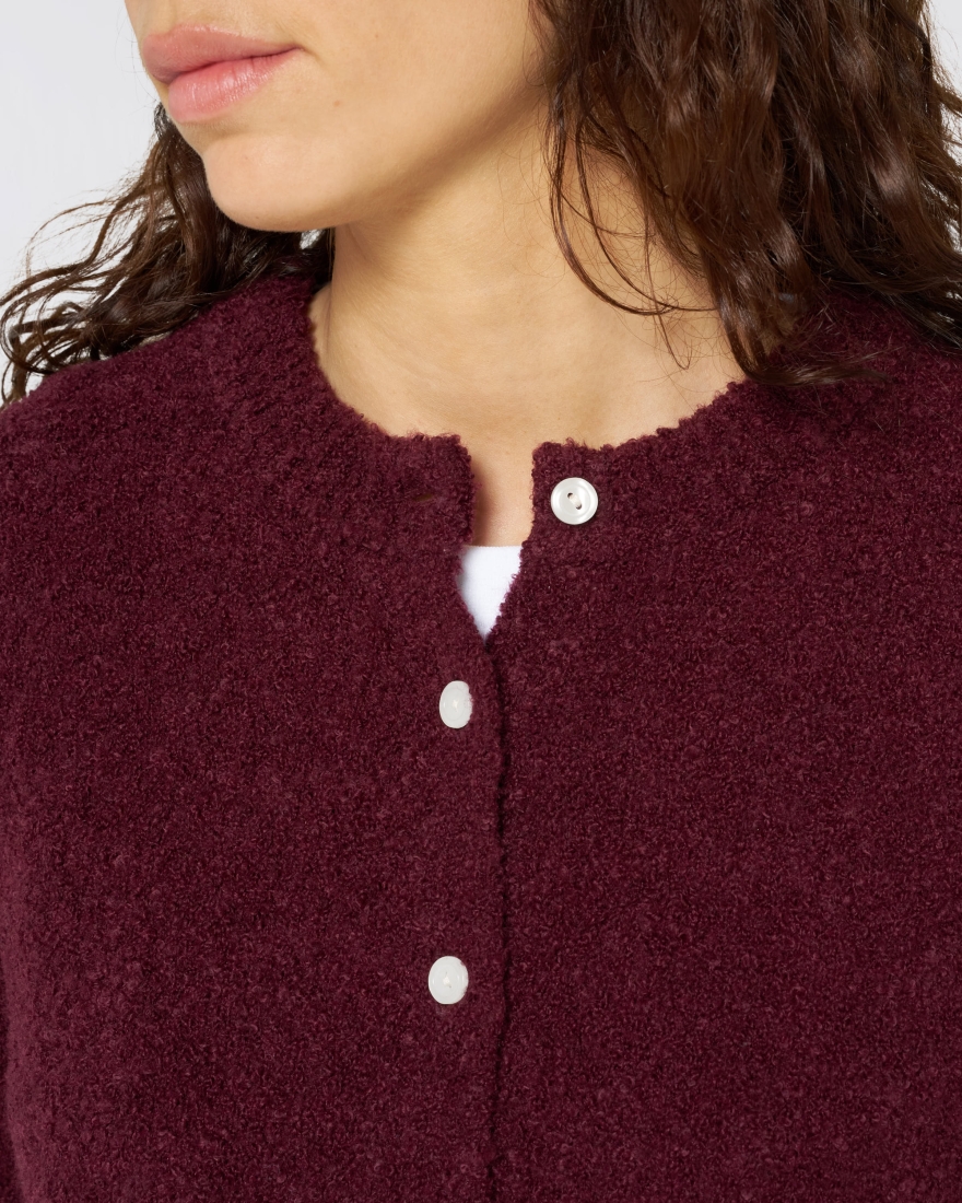 EDWIN W' Ally Cardigan Burgundy