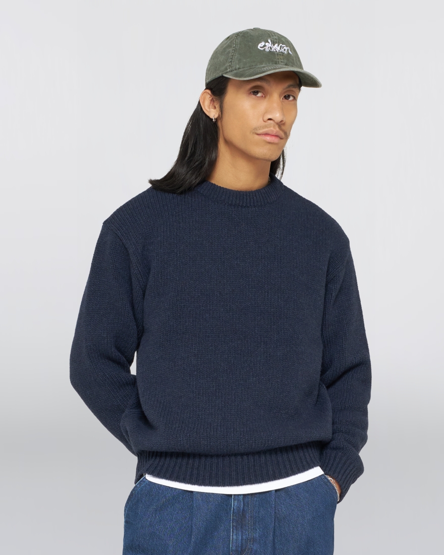 EDWIN Ellis Hibiki Sweater Navy / Pink