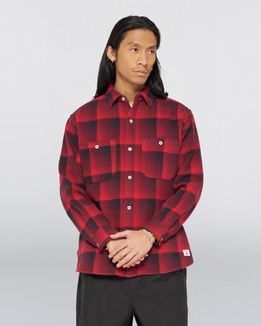 EDWIN Work Shirt Red