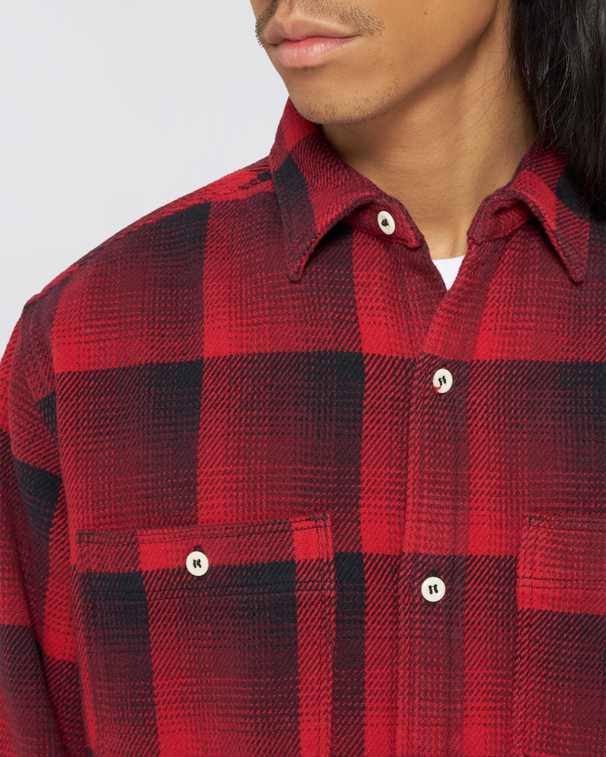 EDWIN Work Shirt Red