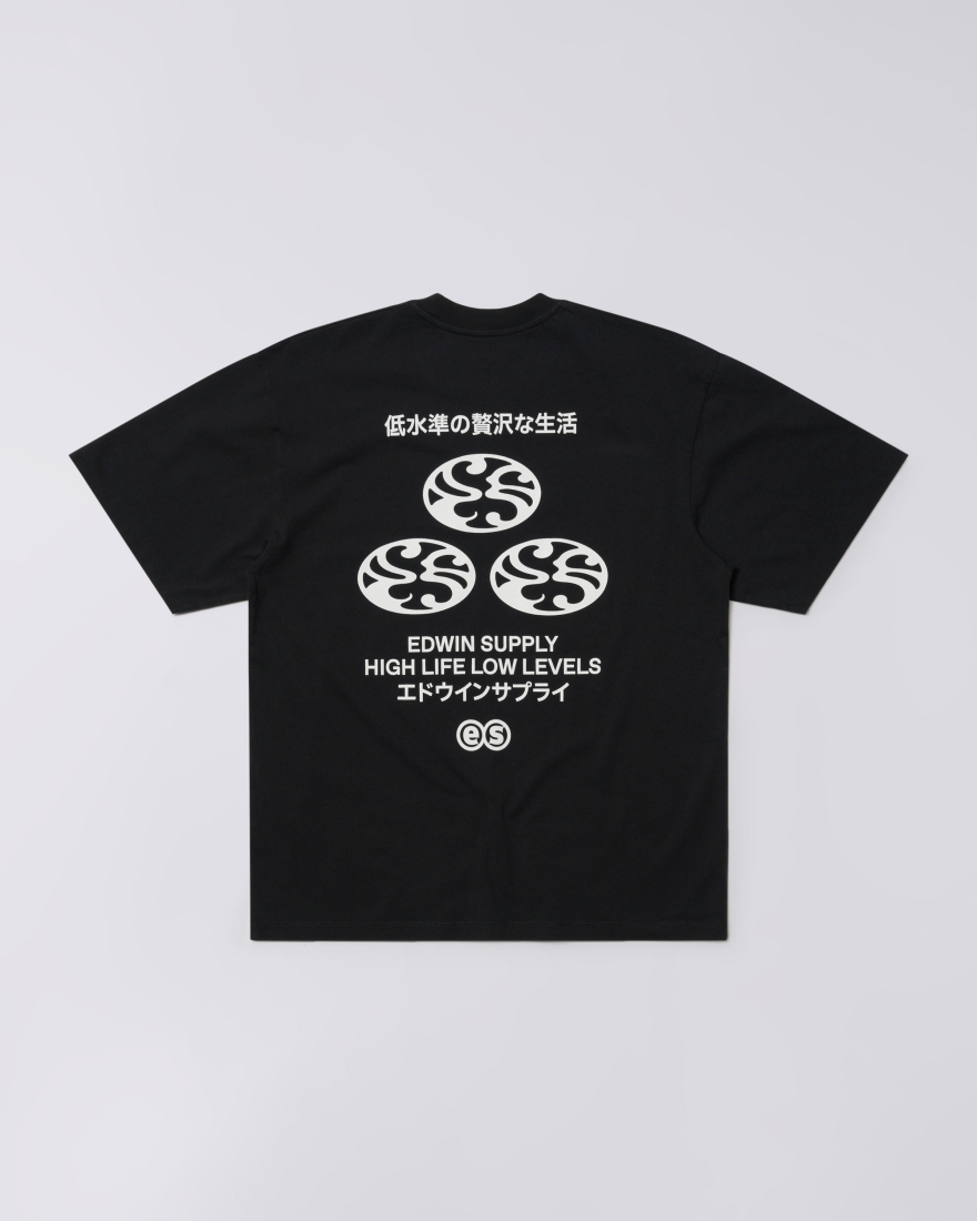 EDWIN Monoguramu T-Shirt Black