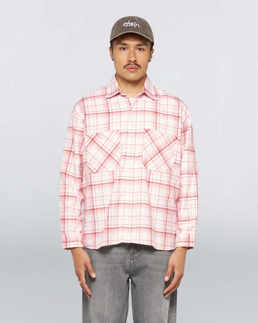 EDWIN Ace Shirt LS Light Pink