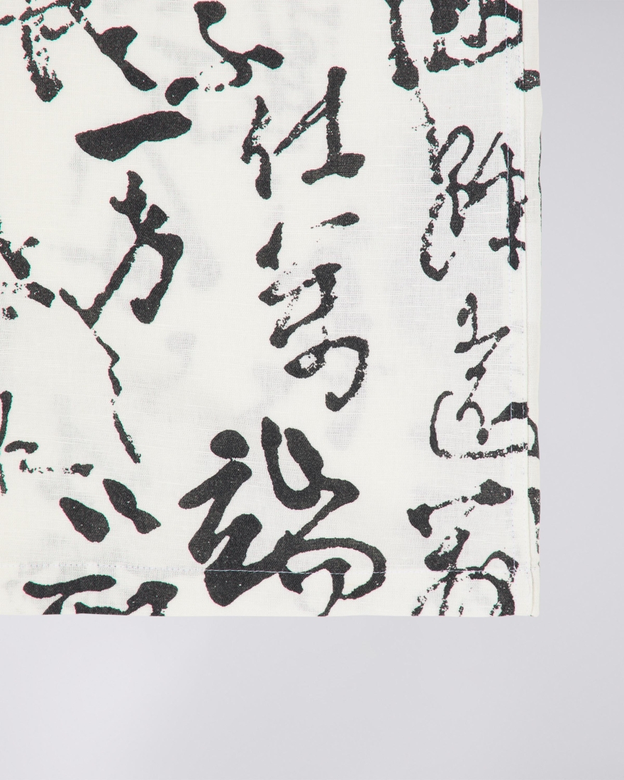EDWIN Private Letter Short Black / White