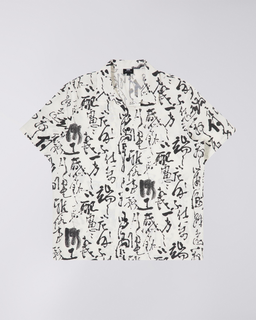 EDWIN Private Letter Short Black / White