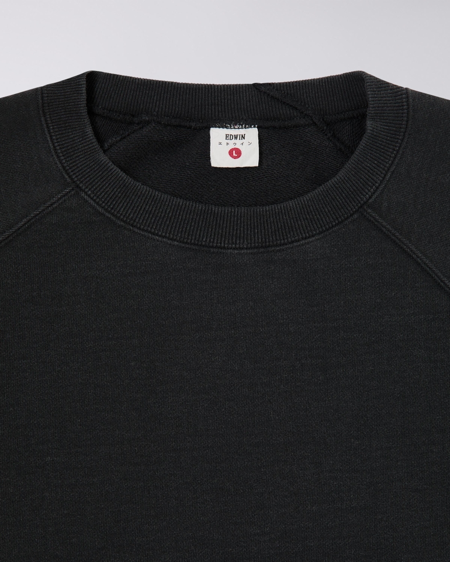 EDWIN Raglan-Sleeve Crewneck Black