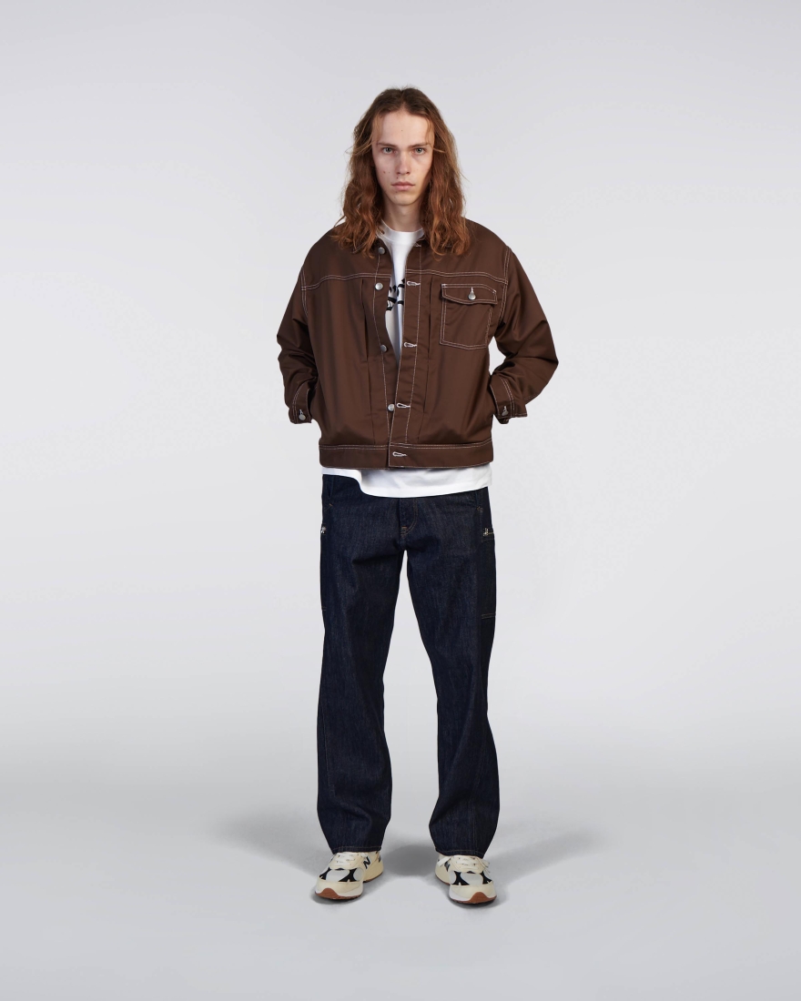 EDWIN Raglan Sleeve Crew Mustard