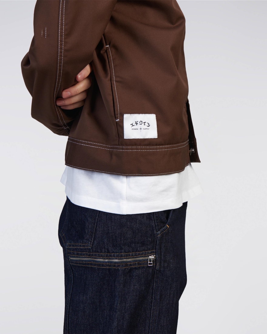 EDWIN Raglan Sleeve Crew Mustard