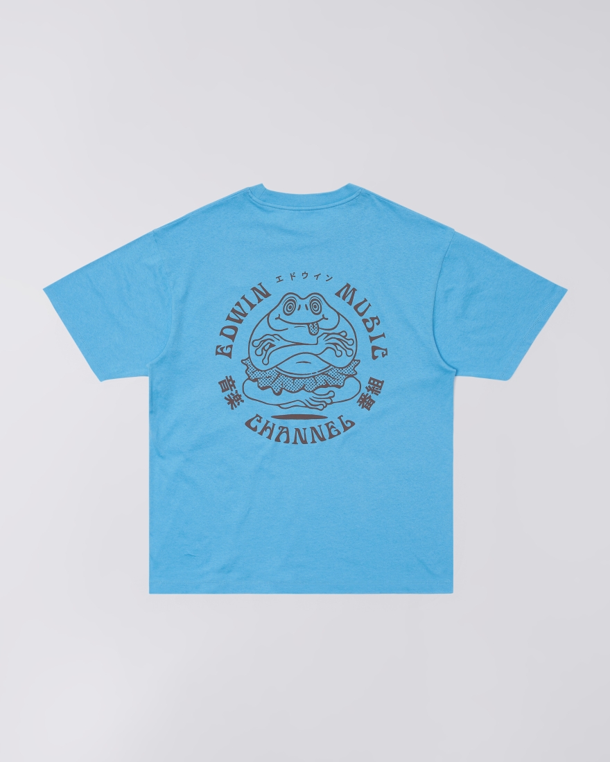 EDWIN Edwin Music Channel T-Shirt Azure Blue