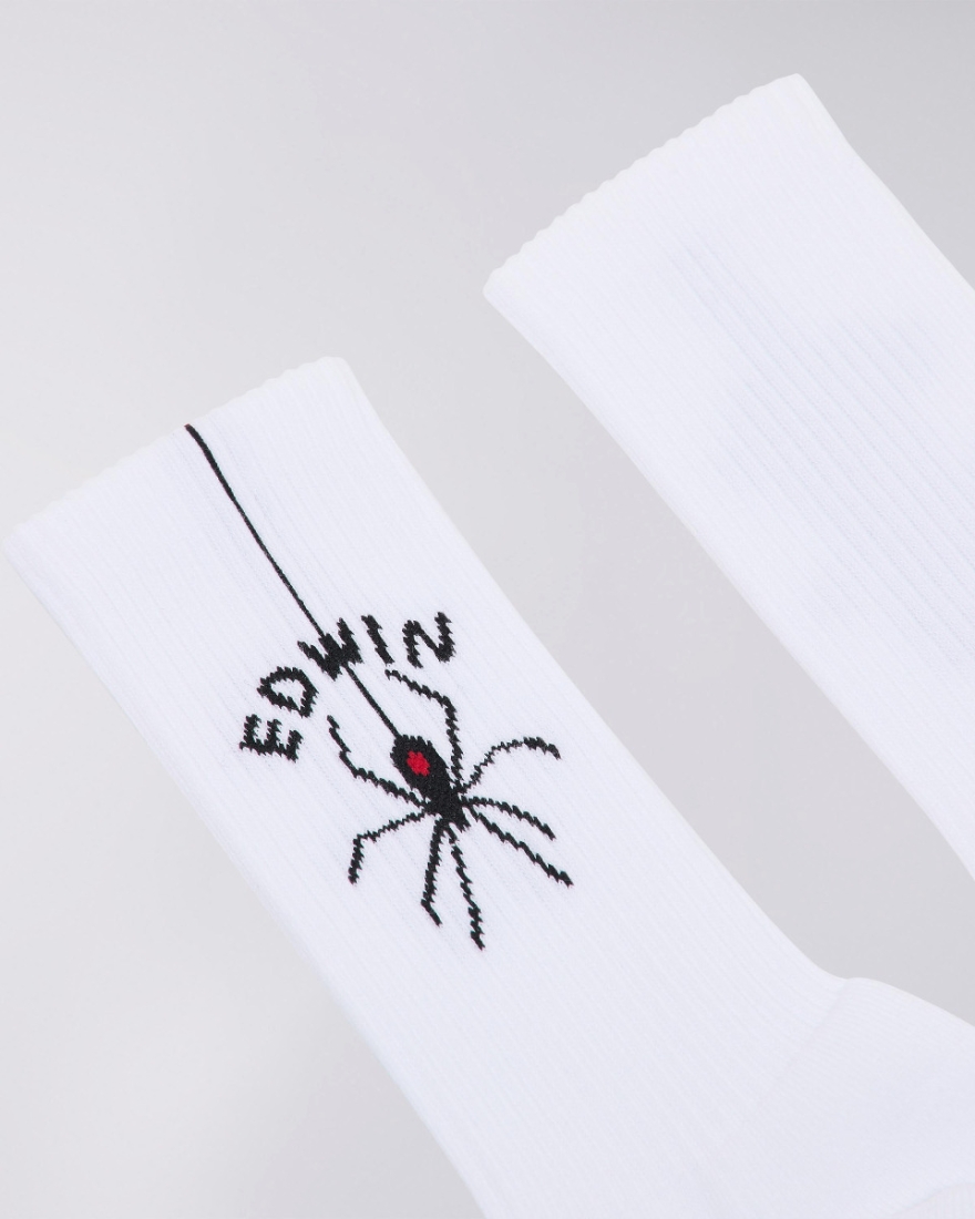 EDWIN Spider Socks White