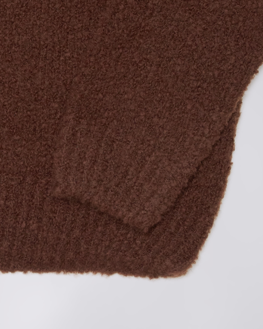 EDWIN Dun Textured Sweater Rum Raisin