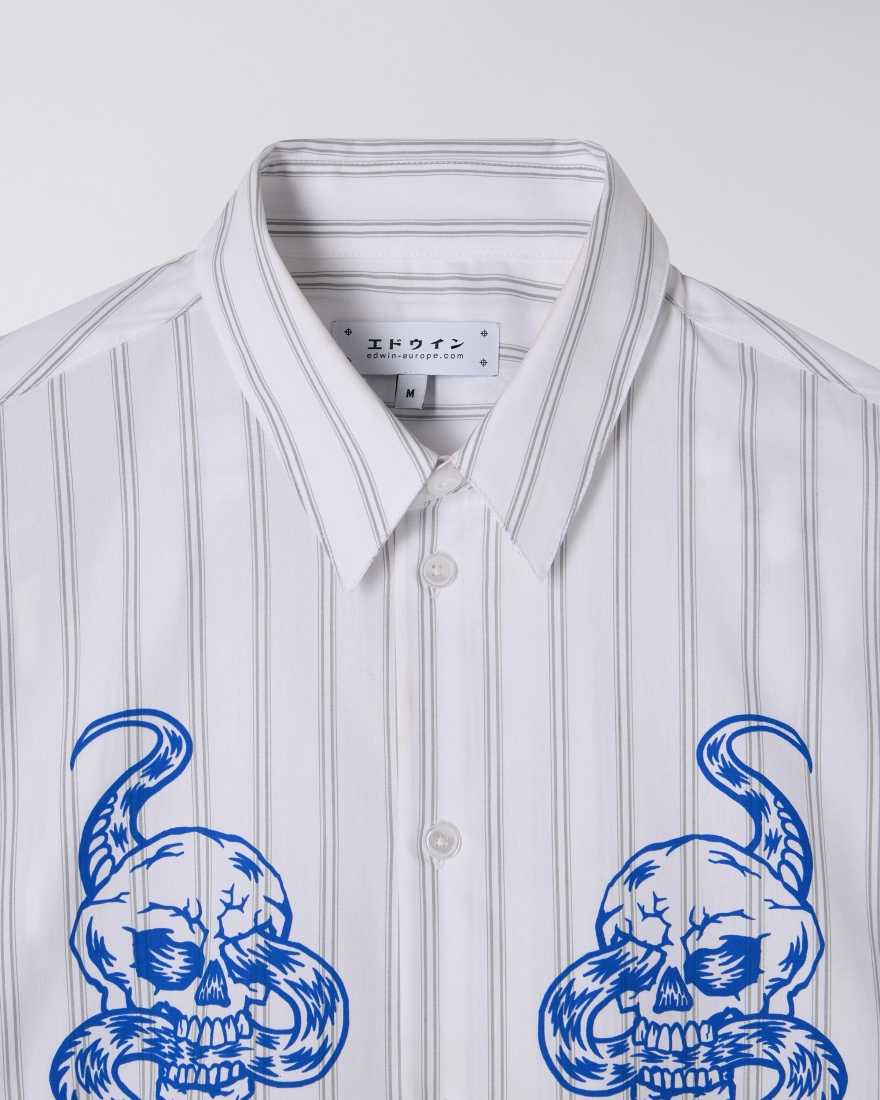 EDWIN W' Alix Shirt SS Grey / White