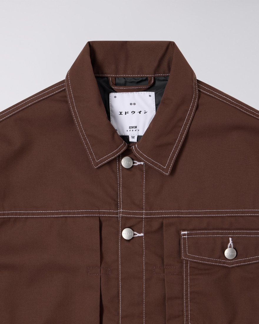 EDWIN Raglan Sleeve Crew Mustard