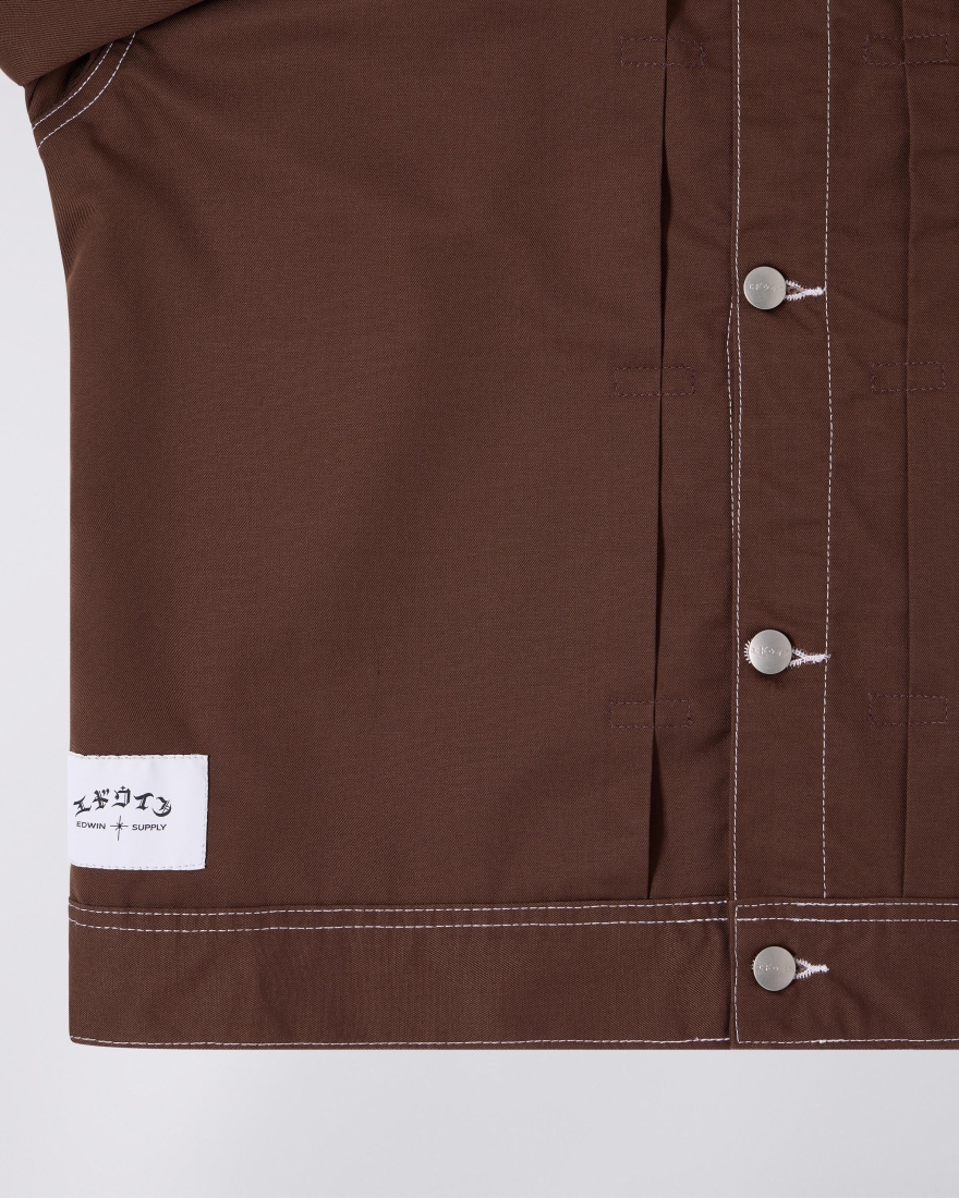 EDWIN Raglan Sleeve Crew Mustard