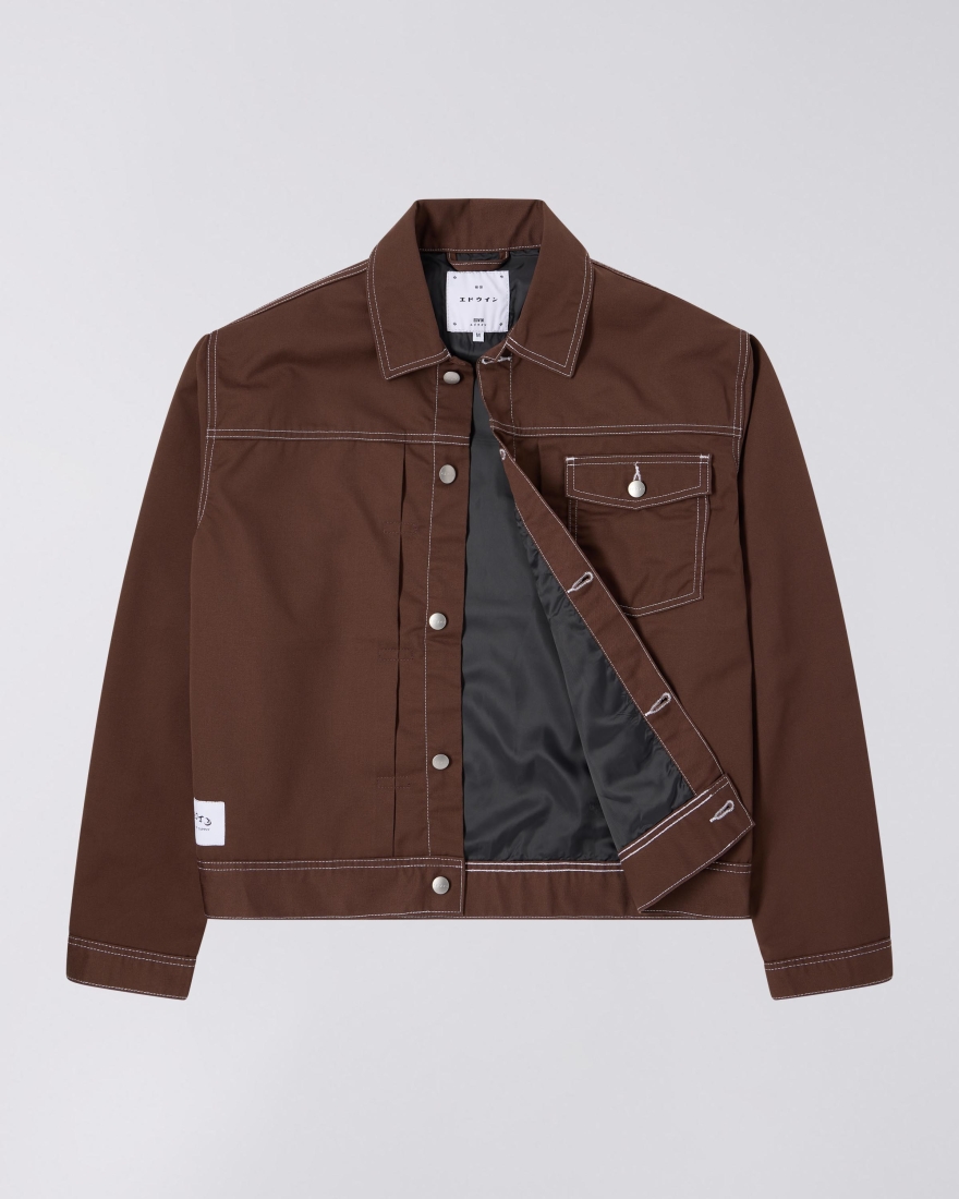 EDWIN Raglan Sleeve Crew Mustard