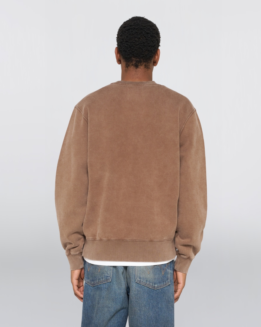 EDWIN Axiom Crew Sweat Brown